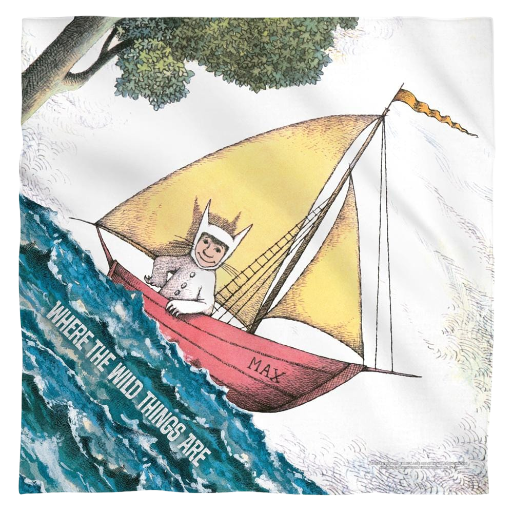 Where The Wild Things Are Maxs Boat - Bandana Bandanas Where The Wild Things Are   