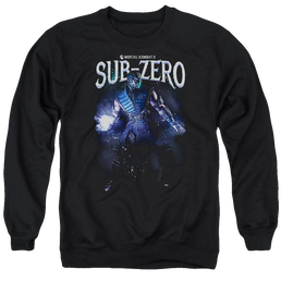 Mortal Kombat Sub-zero Men's Crewneck Sweatshirt Men's Crewneck Sweatshirt Mortal Kombat   