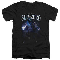 Mortal Kombat Sub-zero Men's V-Neck T-Shirt Men's V-Neck T-Shirt Mortal Kombat   