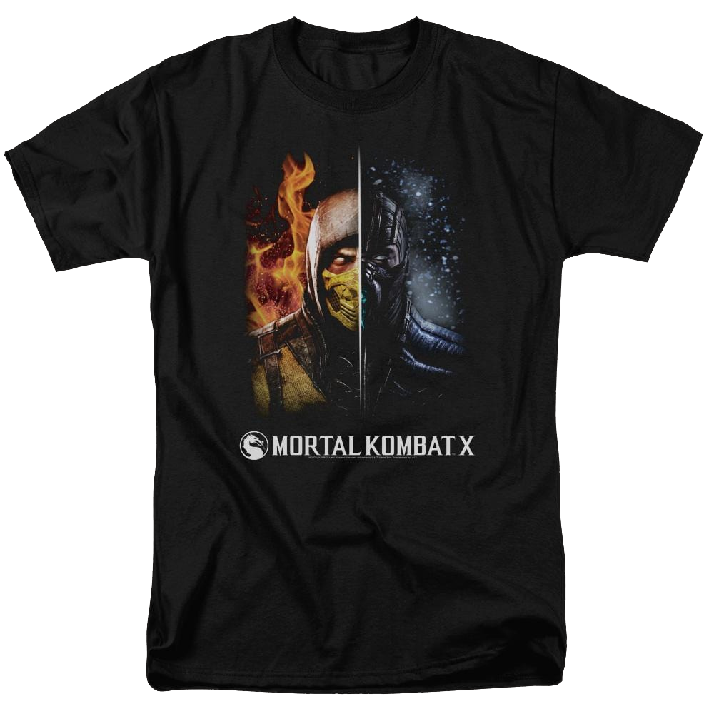 Mortal Kombat Fire And Ice Men's Regular Fit T-Shirt Men's Regular Fit T-Shirt Mortal Kombat   
