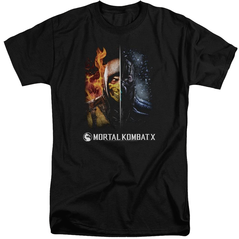 Mortal Kombat Fire And Ice Men's Tall Fit T-Shirt Men's Tall Fit T-Shirt Mortal Kombat   