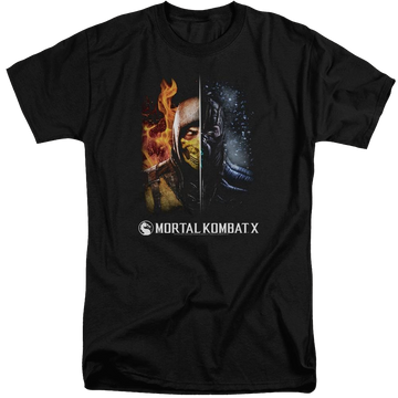 Mortal Kombat Fire And Ice Men's Tall Fit T-Shirt Men's Tall Fit T-Shirt Mortal Kombat   