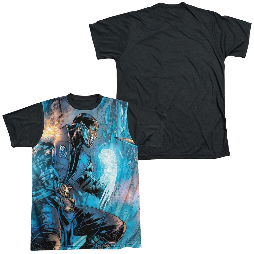 Mortal Kombat Kombat Comic Men's Black Back T-Shirt Men's Black Back T-Shirt Mortal Kombat   