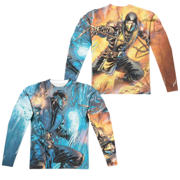 Mortal Kombat Kombat Comic Men's All-Over Print T-Shirt Men's All-Over Print Long Sleeve Mortal Kombat   