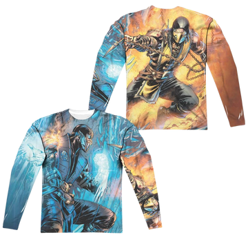 Mortal Kombat Kombat Comic Men's All-Over Print T-Shirt Men's All-Over Print Long Sleeve Mortal Kombat   