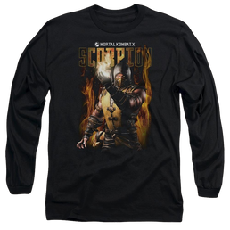 Mortal Kombat Scorpion Men's Long Sleeve T-Shirt Men's Long Sleeve T-Shirt Mortal Kombat   