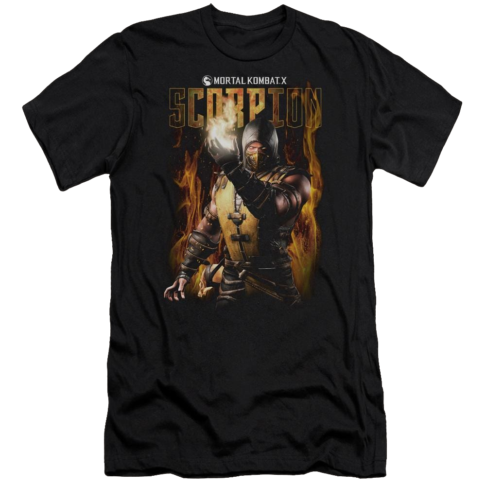Mortal Kombat Scorpion Men's Premium Slim Fit T-Shirt Men's Premium Slim Fit T-Shirt Mortal Kombat   