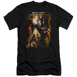 Mortal Kombat Scorpion Men's Premium Slim Fit T-Shirt Men's Premium Slim Fit T-Shirt Mortal Kombat   