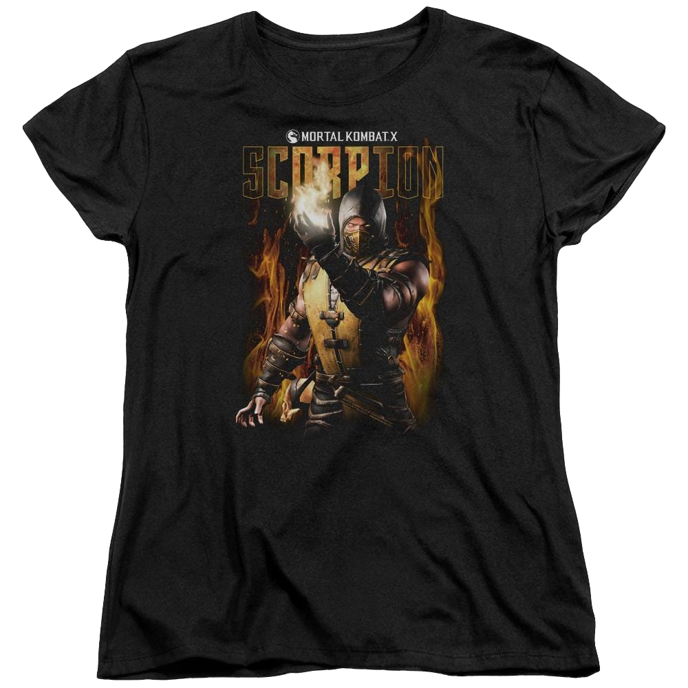 Mortal Kombat Scorpion Women's T-Shirt Women's T-Shirt Mortal Kombat   