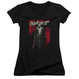 Friday The 13th Drip - Juniors V-Neck T-Shirt Juniors V-Neck T-Shirt Friday The 13th   
