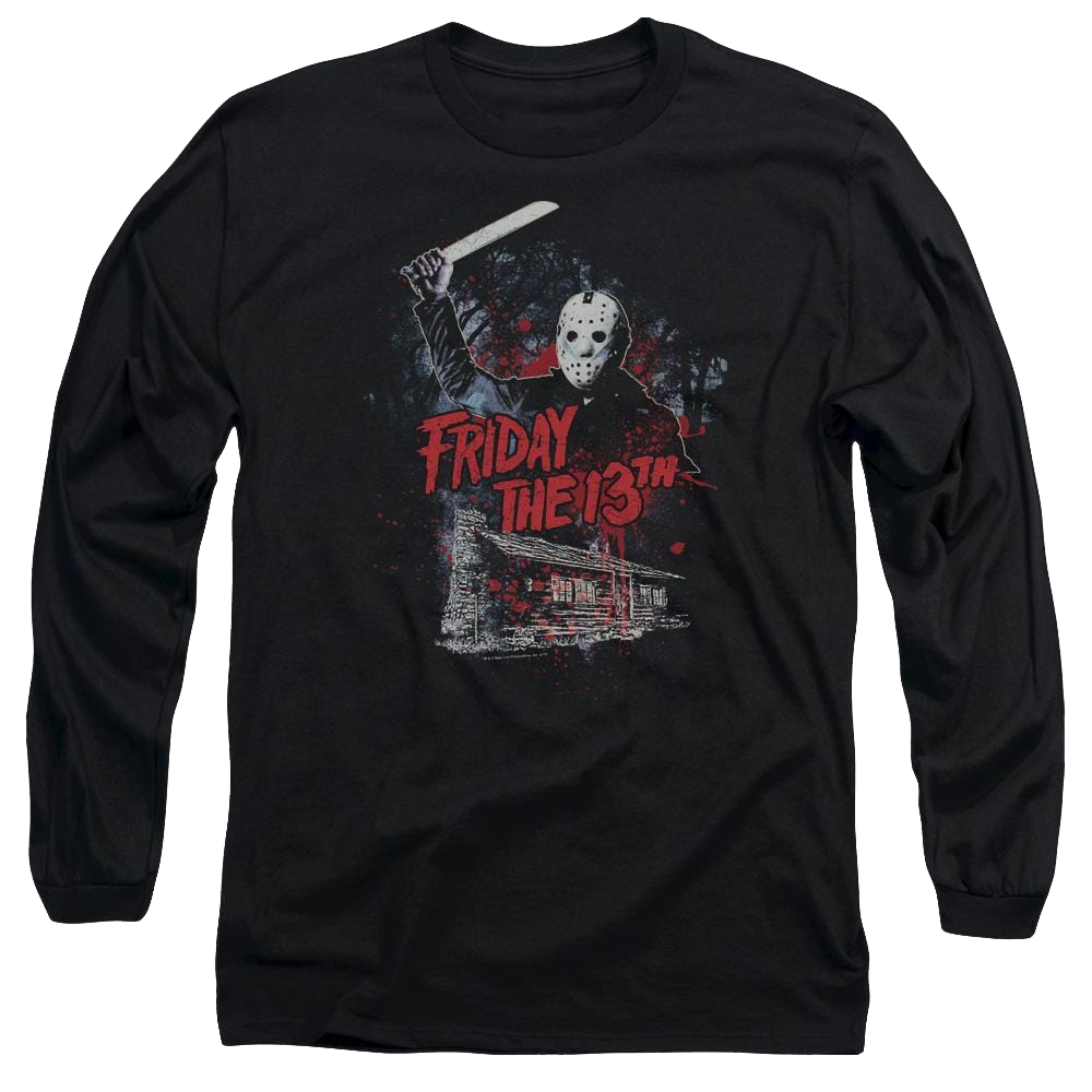 Friday The 13th Cabin - Men's Long Sleeve T-Shirt Men's Long Sleeve T-Shirt Friday The 13th   