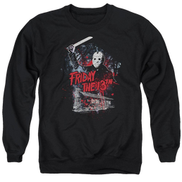Friday The 13th Cabin - Men's Crewneck Sweatshirt Men's Crewneck Sweatshirt Friday The 13th   