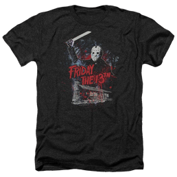 Friday The 13th Cabin - Men's Heather T-Shirt Men's Heather T-Shirt Friday The 13th   