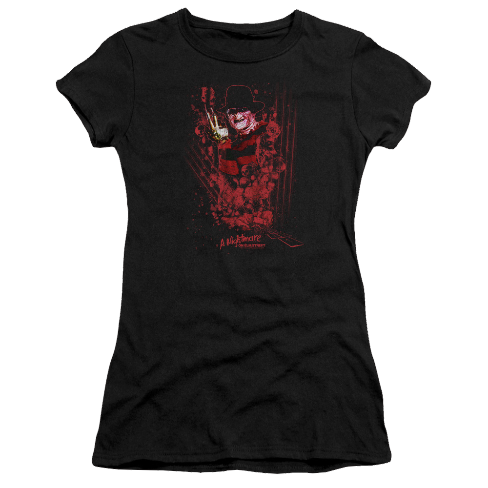 A Nightmare on Elm Street One Two Freddys Coming For You - Juniors T-Shirt Juniors T-Shirt A Nightmare on Elm Street   