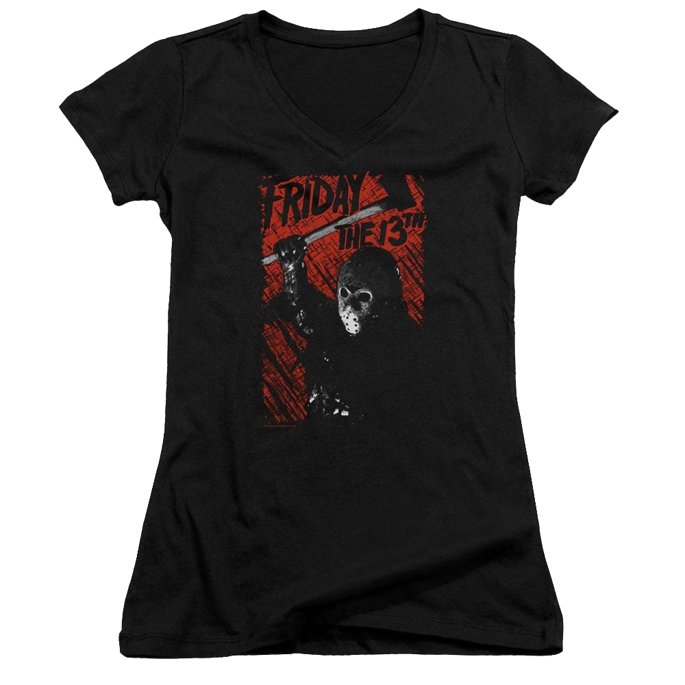 Friday The 13th Jason Lives - Juniors V-Neck T-Shirt Juniors V-Neck T-Shirt Friday The 13th   