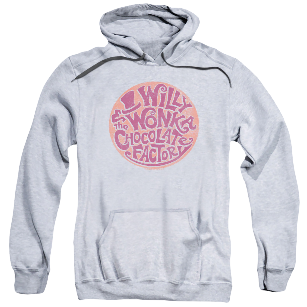 Willy Wonka and the Chocolate Factory Circle Logo - Pullover Hoodie Pullover Hoodie Willy Wonka and the Chocolate Factory   