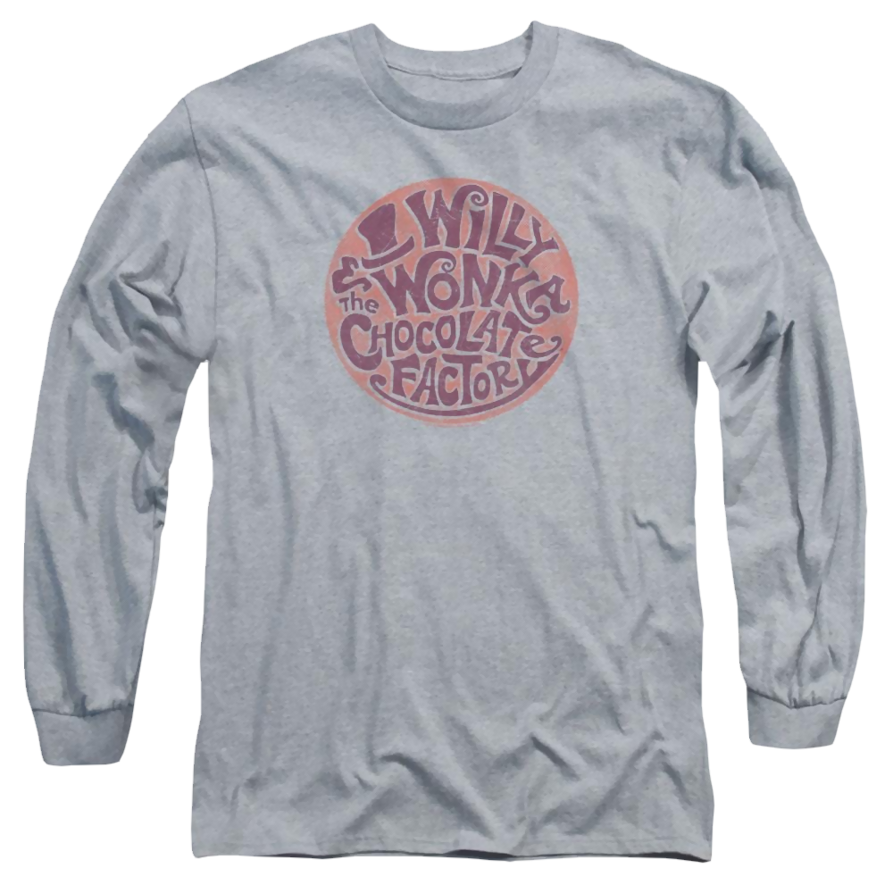 Willy Wonka & the Chocolate Factory Circle Logo Men's Long Sleeve T-Shirt Men's Long Sleeve T-Shirt Willy Wonka and the Chocolate Factory   