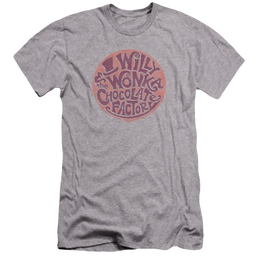 Willy Wonka & the Chocolate Factory Circle Logo Men's Premium Slim Fit T-Shirt Men's Premium Slim Fit T-Shirt Willy Wonka and the Chocolate Factory   