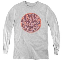Willy Wonka And The Chocolate Factory Circle Logo - Youth Long Sleeve T-Shirt Youth Long Sleeve T-Shirt Willy Wonka and the Chocolate Factory   