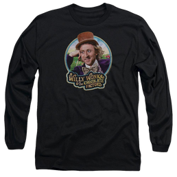 Willy Wonka & the Chocolate Factory Its Scrumdiddlyumptious Men's Long Sleeve T-Shirt Men's Long Sleeve T-Shirt Willy Wonka and the Chocolate Factory   