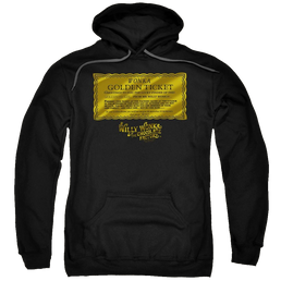 Willy Wonka & the Chocolate Factory Golden Ticket Pullover Hoodie Pullover Hoodie Willy Wonka and the Chocolate Factory   