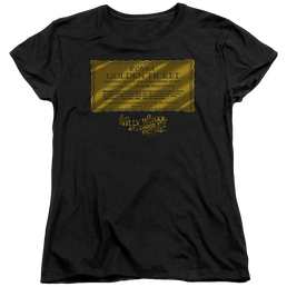 Willy Wonka & the Chocolate Factory Golden Ticket Women's T-Shirt Women's T-Shirt Willy Wonka and the Chocolate Factory   