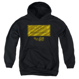 Willy Wonka and the Chocolate Factory Golden Ticket - Youth Hoodie Youth Hoodie (Ages 8-12) Willy Wonka and the Chocolate Factory   
