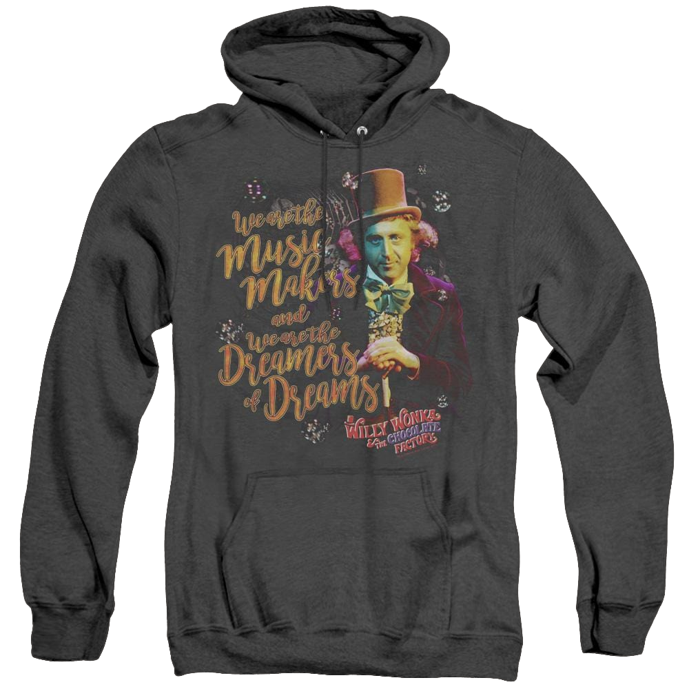 Willy Wonka And The Chocolate Factory Music Makers - Heather Pullover Hoodie Heather Pullover Hoodie Willy Wonka and the Chocolate Factory   