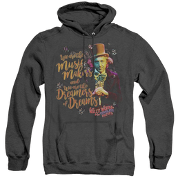 Willy Wonka And The Chocolate Factory Music Makers - Heather Pullover Hoodie Heather Pullover Hoodie Willy Wonka and the Chocolate Factory   