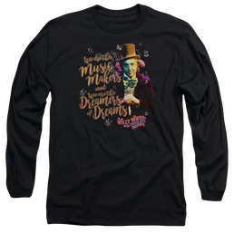Willy Wonka & the Chocolate Factory Music Makers Men's Long Sleeve T-Shirt Men's Long Sleeve T-Shirt Willy Wonka and the Chocolate Factory   