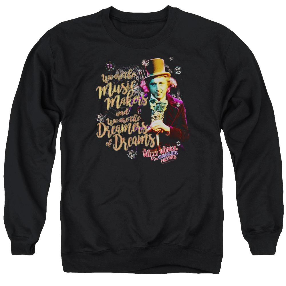 Willy Wonka & the Chocolate Factory Music Makers Men's Crewneck Sweatshirt Men's Crewneck Sweatshirt Willy Wonka and the Chocolate Factory   