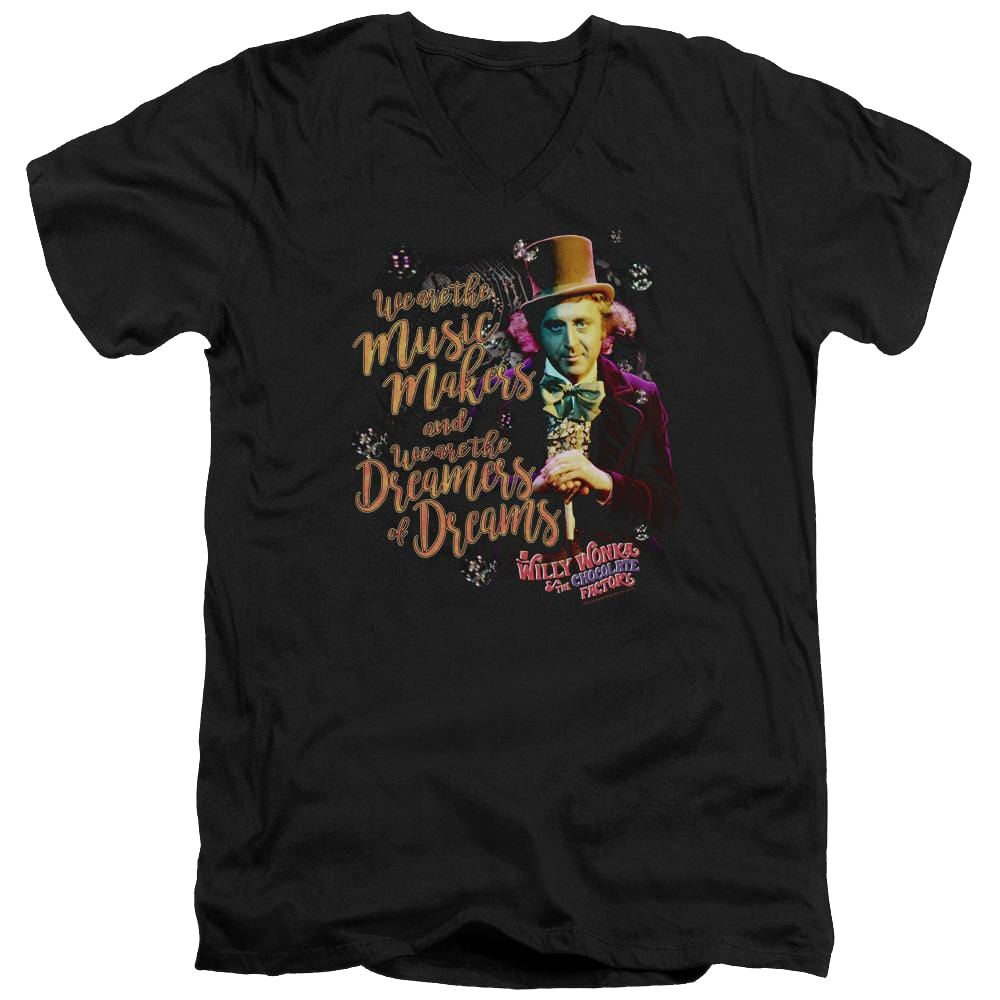 Willy Wonka & the Chocolate Factory Music Makers Men's V-Neck T-Shirt Men's V-Neck T-Shirt Willy Wonka and the Chocolate Factory   