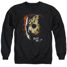Friday The 13th Mask Of Death - Men's Crewneck Sweatshirt Men's Crewneck Sweatshirt Friday The 13th   
