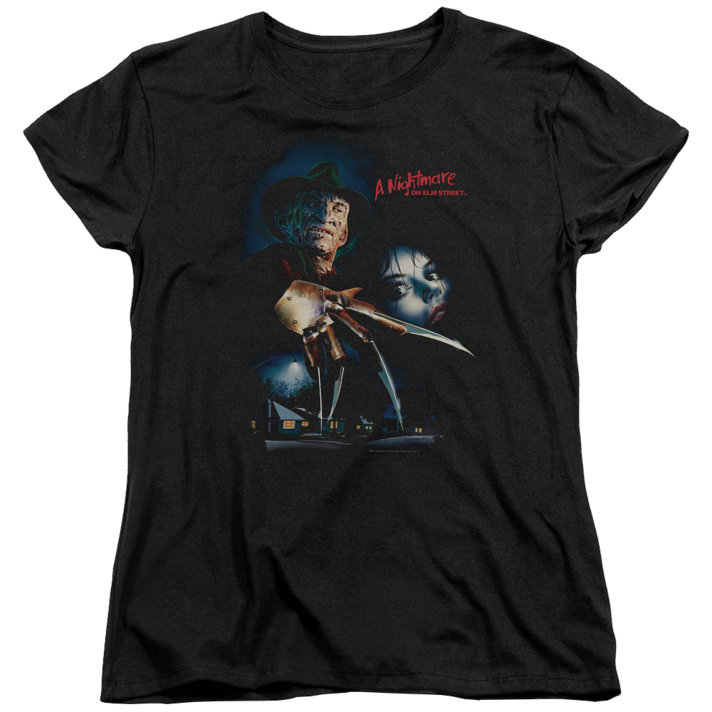 A Nightmare on Elm Street Elm Street Poster - Women's T-Shirt Women's T-Shirt A Nightmare on Elm Street   