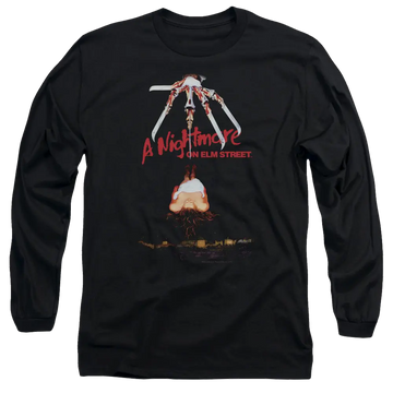 A Nightmare on Elm Street Alternate Poster - Men's Long Sleeve T-Shirt A Nightmare on Elm Street