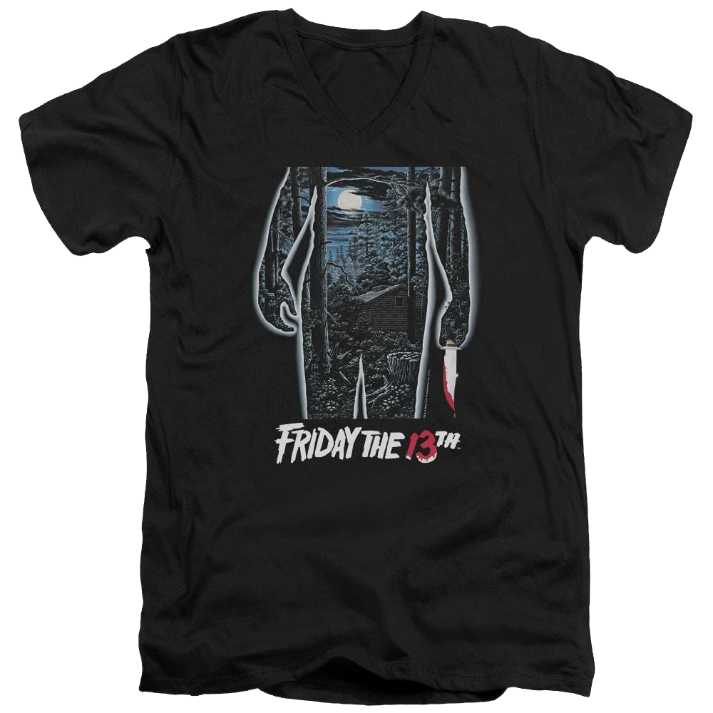 Friday The 13th 13th Poster - Men's V-Neck T-Shirt Men's V-Neck T-Shirt Friday The 13th   