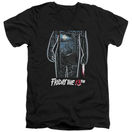 Friday The 13th 13th Poster - Men's V-Neck T-Shirt Men's V-Neck T-Shirt Friday The 13th   