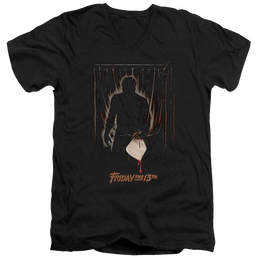 Friday The 13th Part 3 Poster - Men's V-Neck T-Shirt Men's V-Neck T-Shirt Friday The 13th   