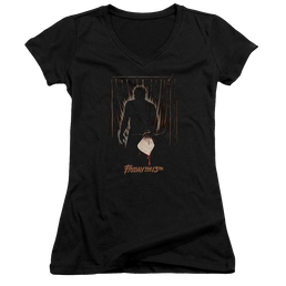 Friday The 13th Part 3 Poster - Juniors V-Neck T-Shirt Juniors V-Neck T-Shirt Friday The 13th   