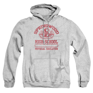 Athletic heather pullover hoodie with A Nightmare on Elm Street Nightmare on Elm Street Springwood High graphic