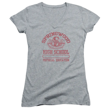 A Nightmare on Elm Street Springwood High - Juniors V-Neck T-Shirt A Nightmare on Elm Street