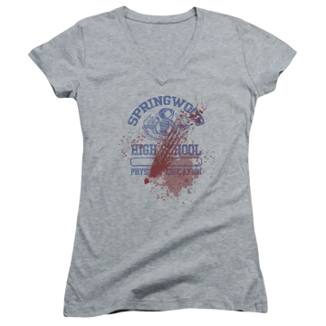 A Nightmare on Elm Street Springwood High Victim - Juniors V-Neck T-Shirt A Nightmare on Elm Street