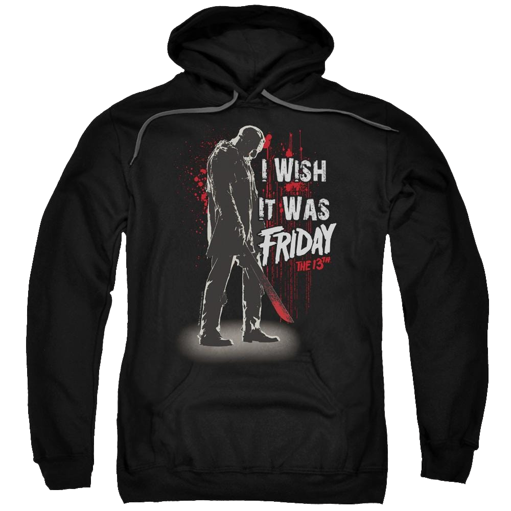 Friday The 13th I Wish It Was Friday - Pullover Hoodie Pullover Hoodie Friday The 13th   