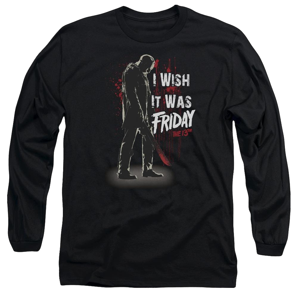 Friday The 13th I Wish It Was Friday - Men's Long Sleeve T-Shirt Men's Long Sleeve T-Shirt Friday The 13th   