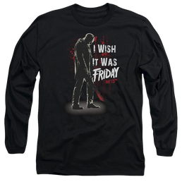 Friday The 13th I Wish It Was Friday - Men's Long Sleeve T-Shirt Men's Long Sleeve T-Shirt Friday The 13th   