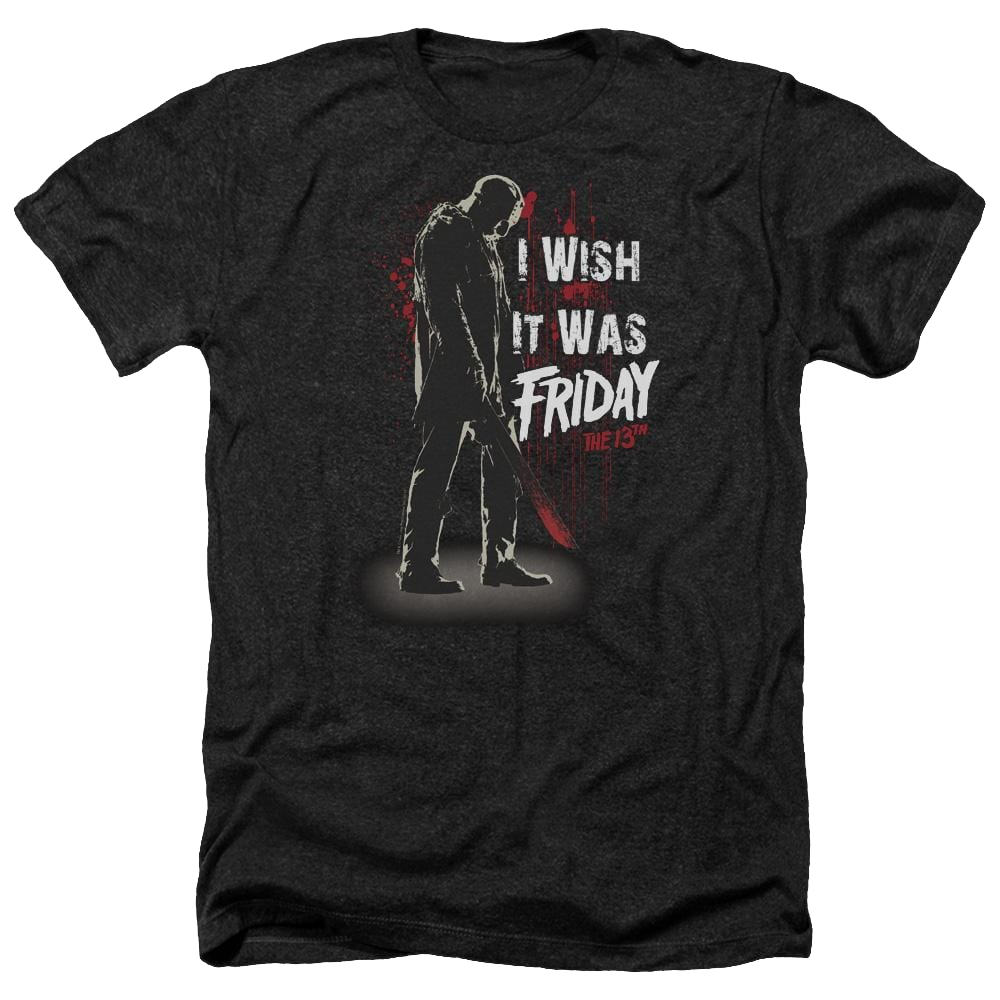Friday The 13th I Wish It Was Friday - Men's Heather T-Shirt Men's Heather T-Shirt Friday The 13th   