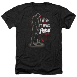 Friday The 13th I Wish It Was Friday - Men's Heather T-Shirt Men's Heather T-Shirt Friday The 13th   