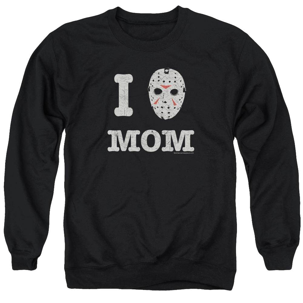Friday The 13th Mommas Boy - Men's Crewneck Sweatshirt Men's Crewneck Sweatshirt Friday The 13th   