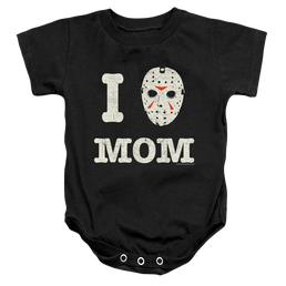 Friday the 13th Mommas Boy - Baby Bodysuit Baby Bodysuit Friday The 13th   
