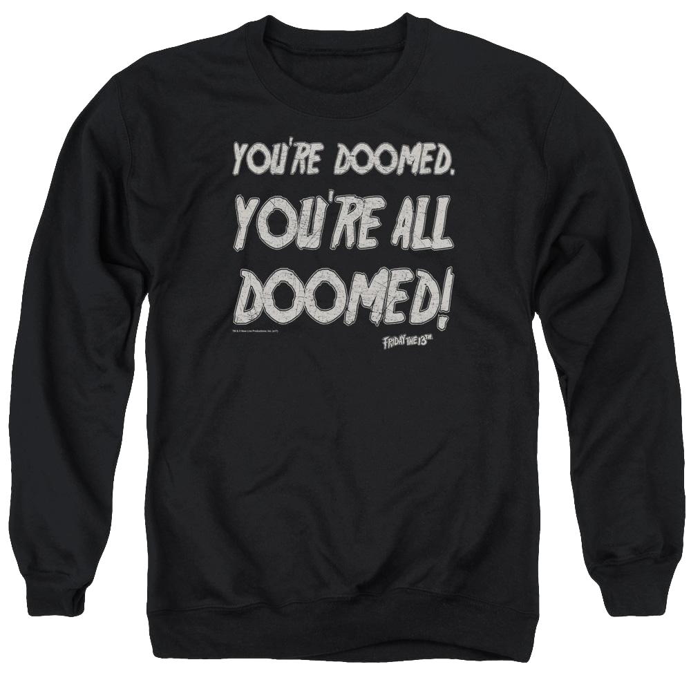 Friday The 13th Doomed - Men's Crewneck Sweatshirt Men's Crewneck Sweatshirt Friday The 13th   